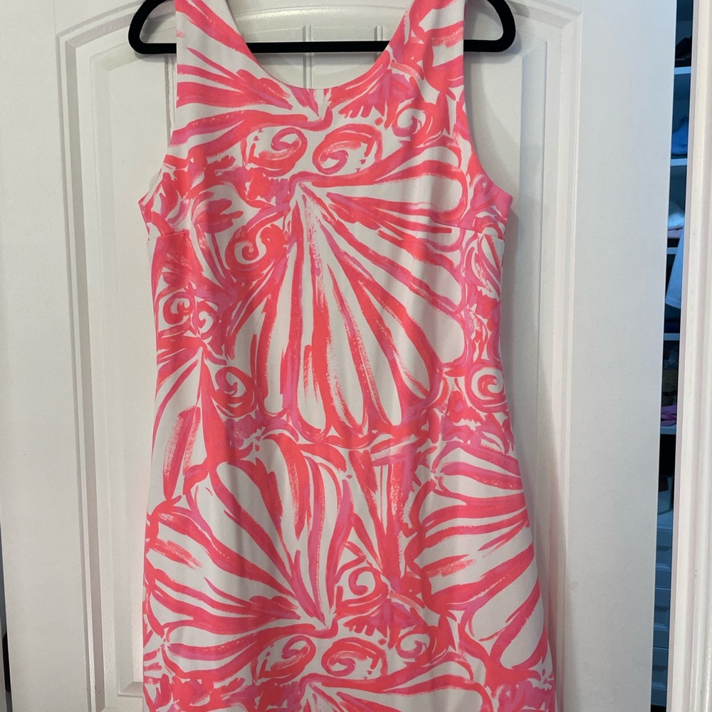 Lilly Pulitzer Pink and White A-line Mini Dress